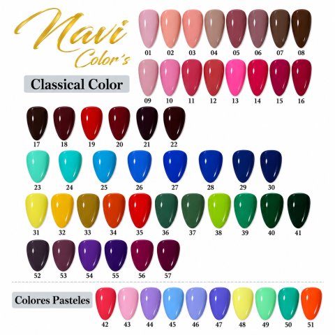 Esmaltes para uñas Navi Color’s | Colores y efectos