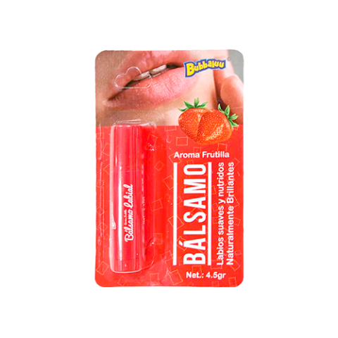 Bálsamo Labial Hidratante Frutilla Bubbaluu