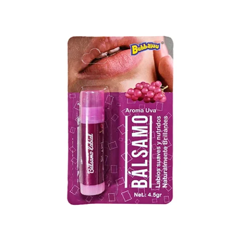 Bálsamo Labial Hidratante Uva Bubbaluu