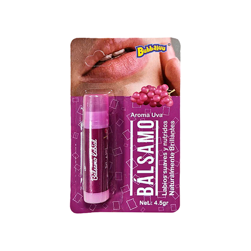 Bálsamo Labial Hidratante Uva Bubbaluu