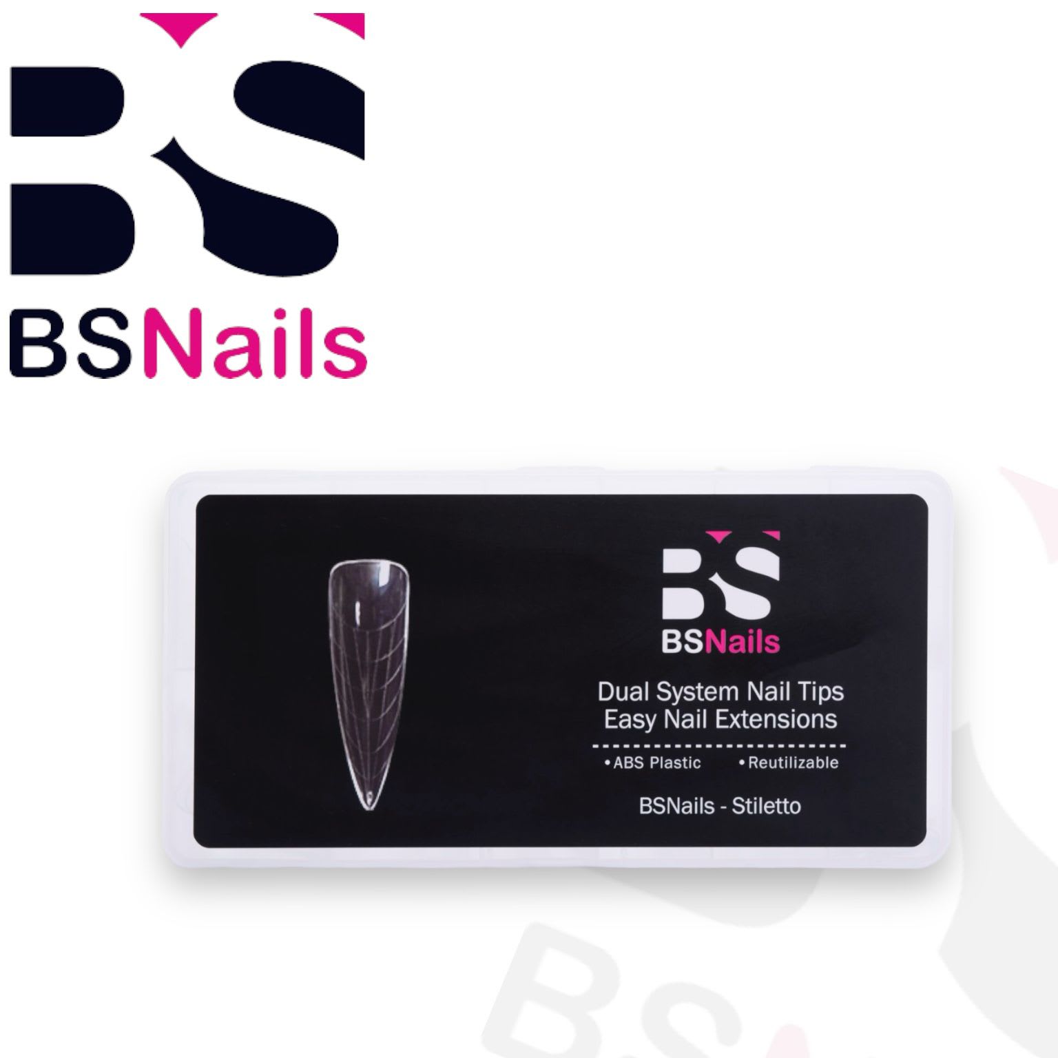 BS Nails Dual System Stiletto 240 pcs