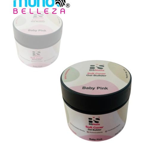 BS Nails Soft Cover Gel Builder Baby Pink Pote Blanco 30 g