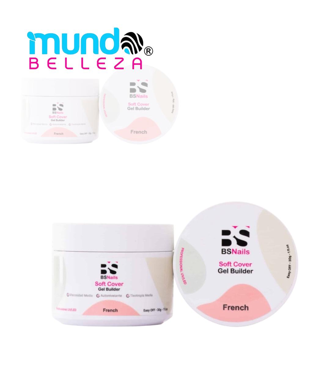 BS Nails Soft Cover Gel Builder French Pote Blanco 30 g