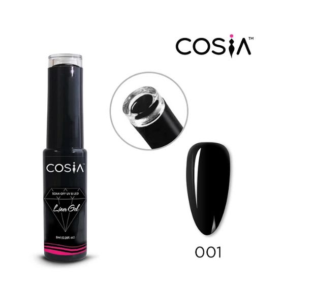 Cosia Gel Paint de Botella (negro) 001