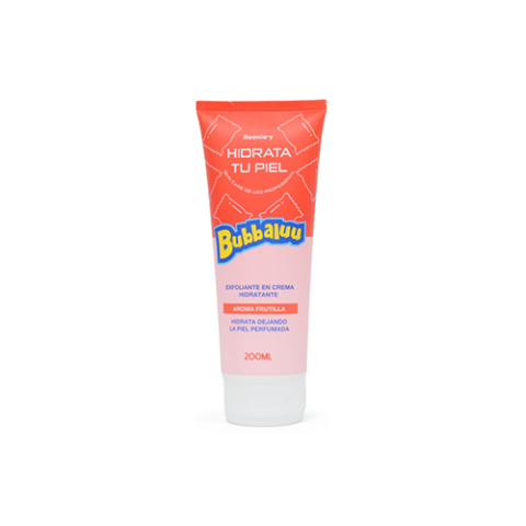 Crema Exfoliante Manos y Curpo Bubbaluu Frutilla