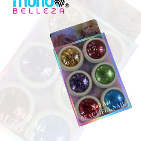 Efectos, Flake y Papel Oro Azul, Verde Rojo MS-37