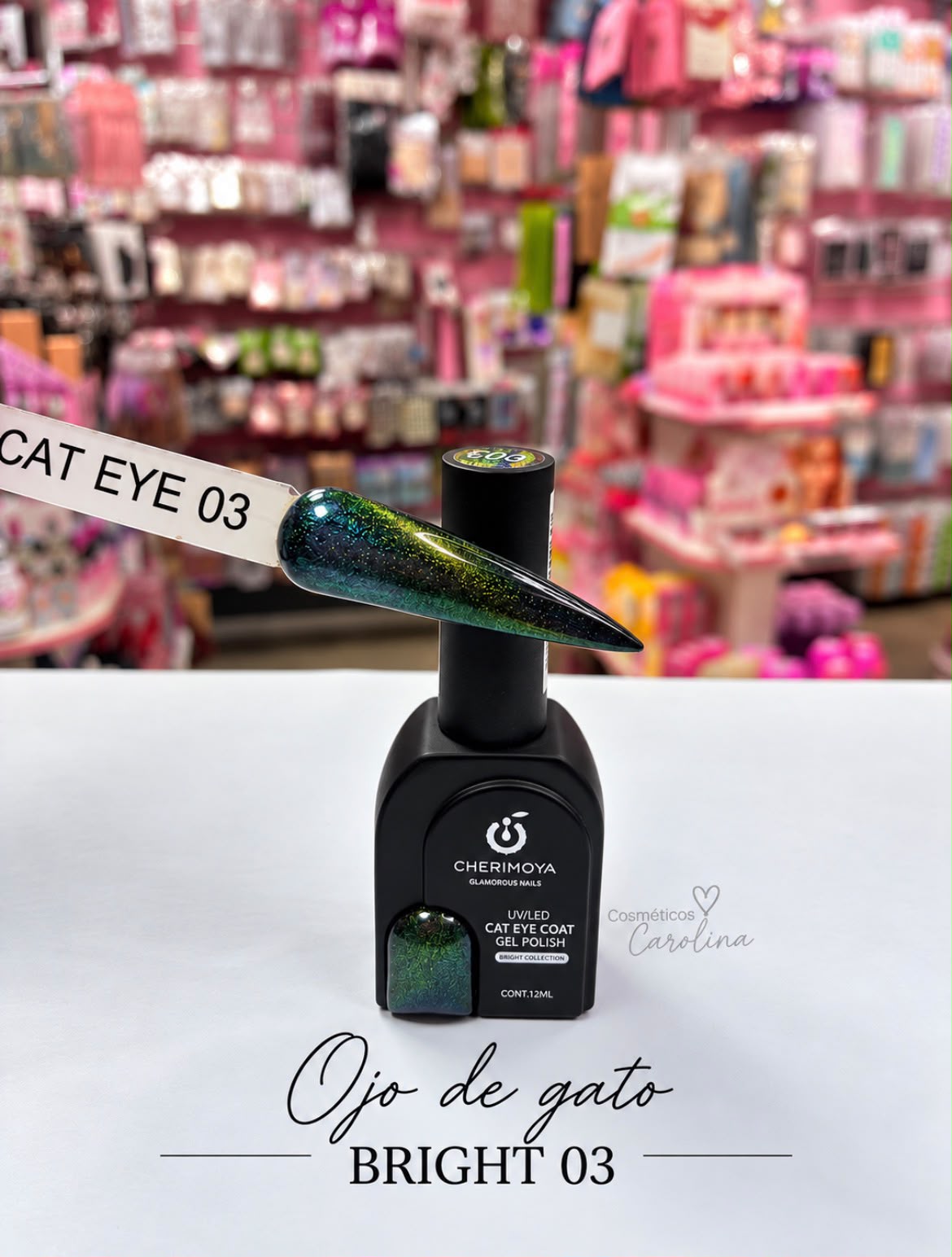 Esmalte Cat Eye Cherimoya Galaxy Glitter 03 12 ml