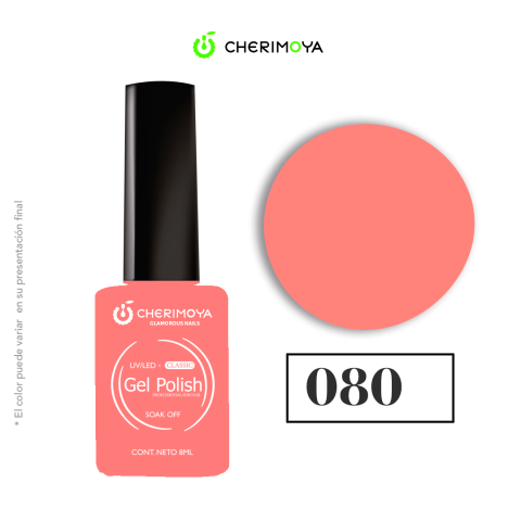 Esmalte Cherimoya 080 8 ml UV/LED