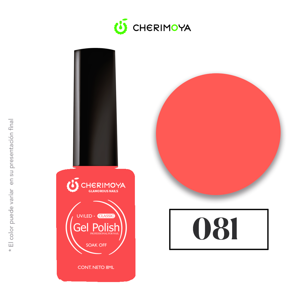 Esmalte Cherimoya 081 8 ml UV/LED