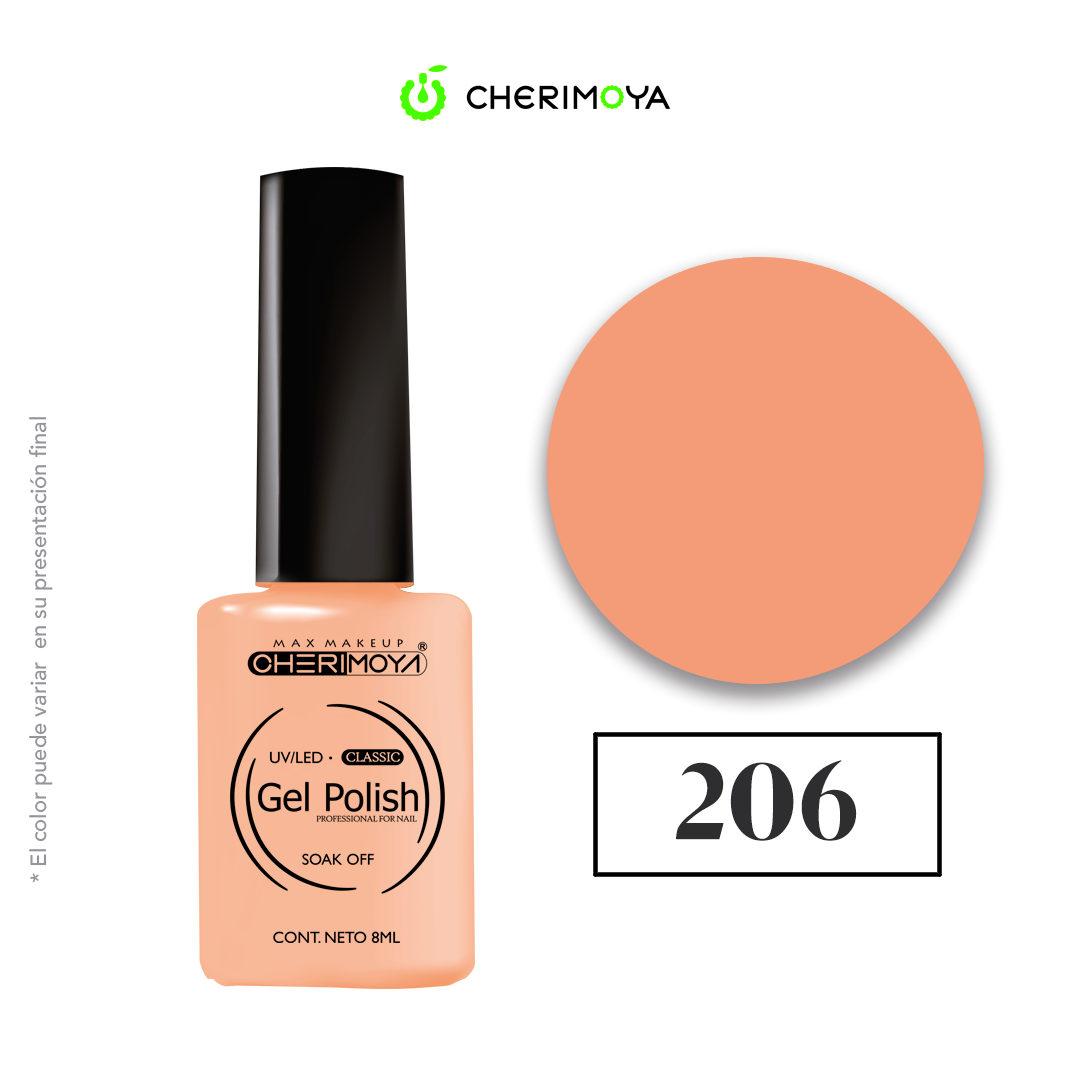 Esmalte Cherimoya 206 8 ml UV/LED