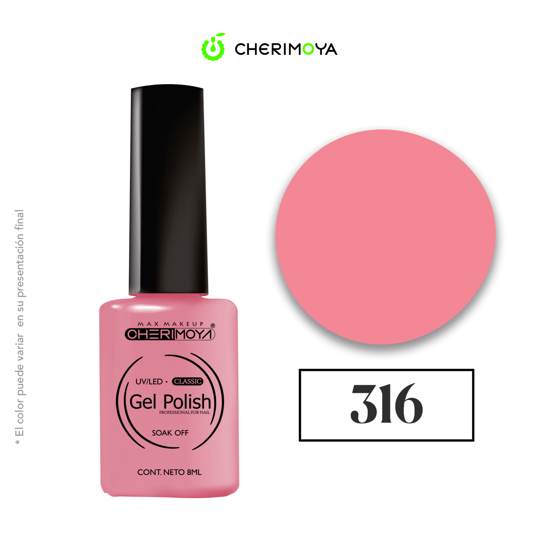 Esmalte Cherimoya 316 8 ml UV/LED