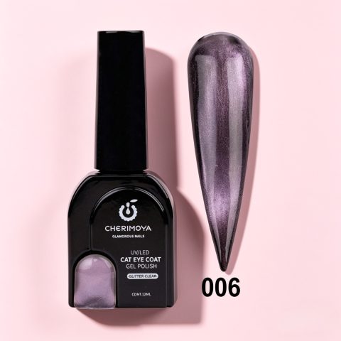 Esmalte Ojo de Gato Glitter Clear 06