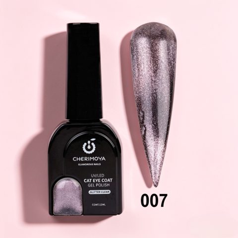 Esmalte Ojo de Gato Glitter Clear 07
