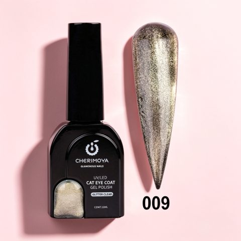 Esmalte Ojo de Gato Glitter Clear 09