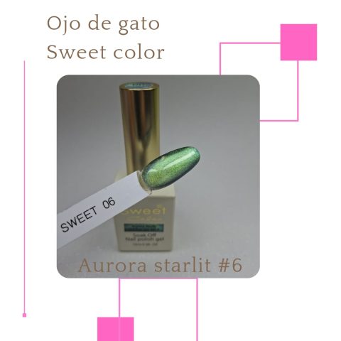 Esmalte Ojo de Gato Sweet Color Auora Starlit 6
