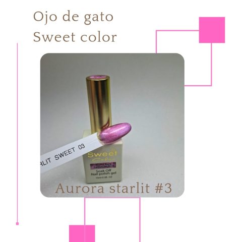 Esmalte Ojo de Gato Sweet Color Aurora Starlit 3