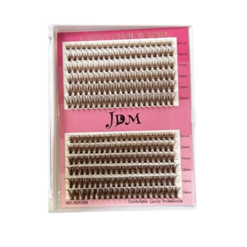 Jdm Pestañas por Racimo Marron 40+50 0.07D Mix
