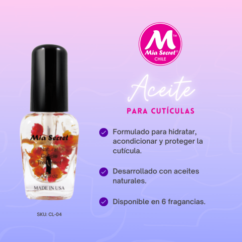 Mia Secret Aceite de Cutícula Hibiscus 7.5 ml