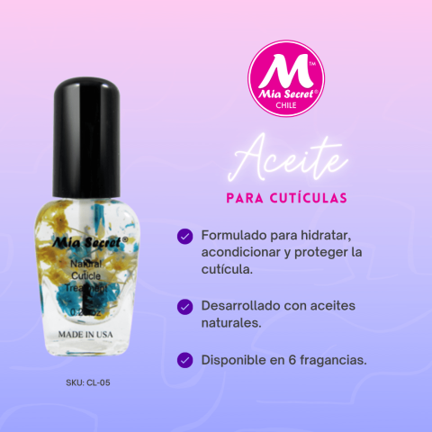 Mia Secret Aceite de Cutícula Lavender 7.4 ml