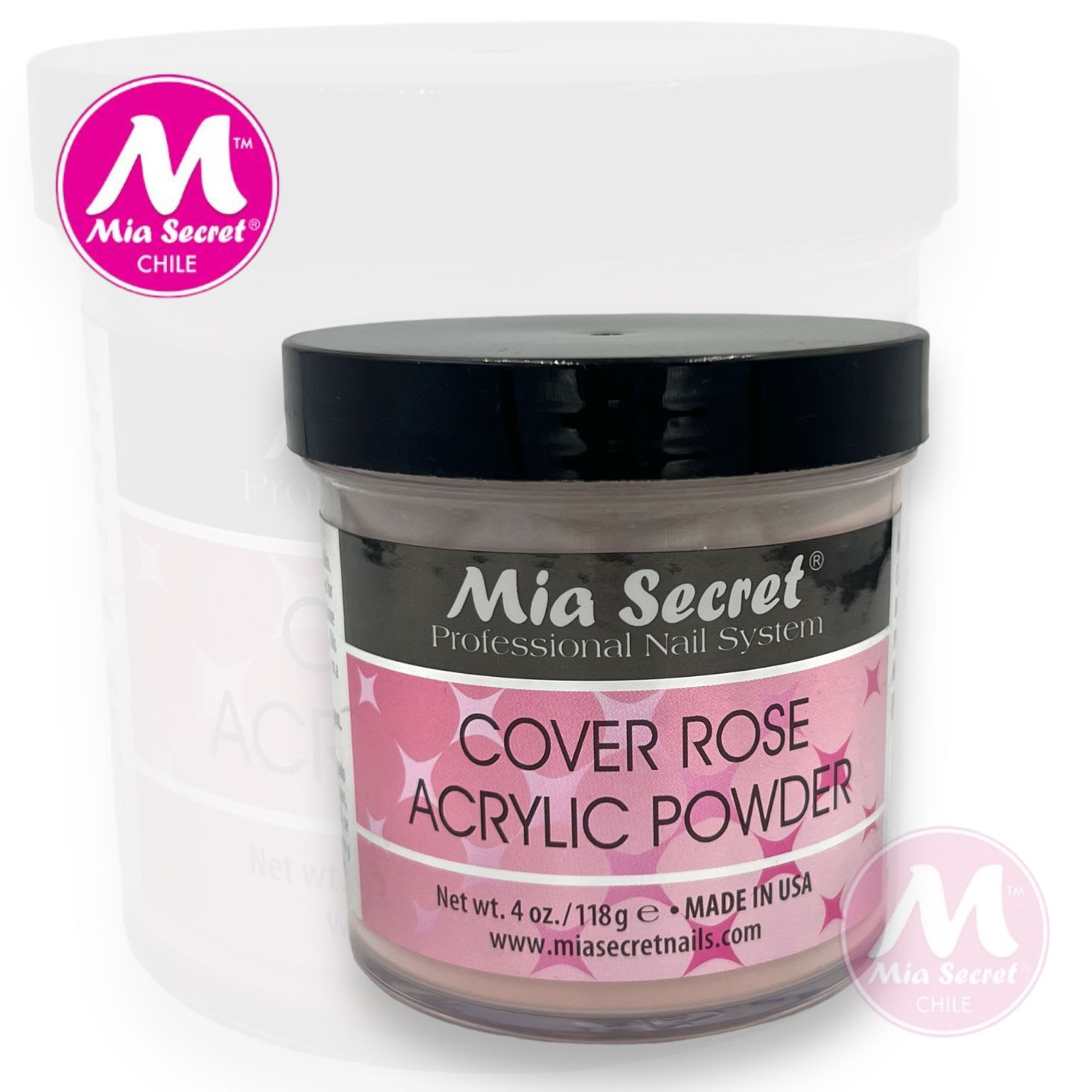 Mia Secret Acrílico 118 g Cover Rose