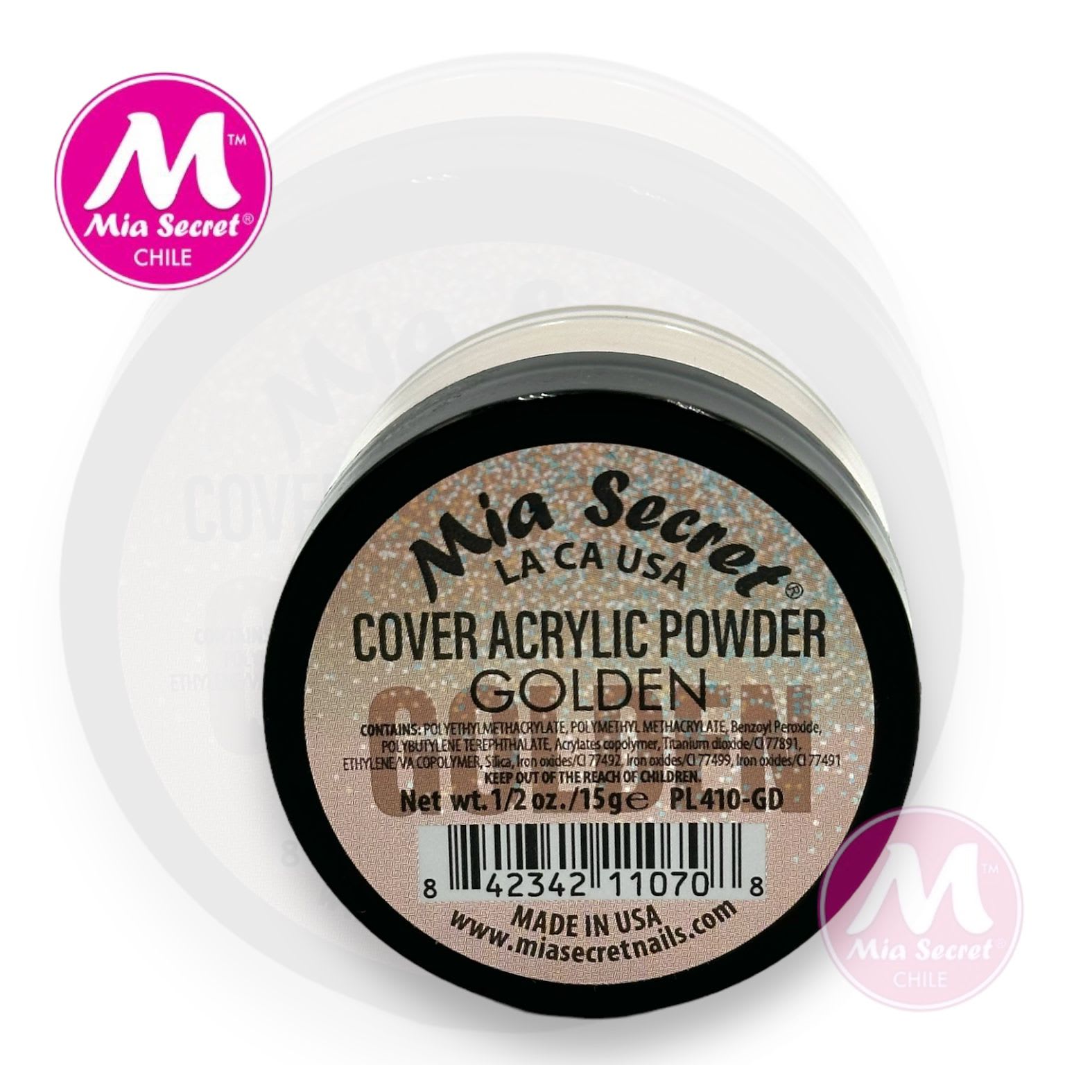 Mia Secret Acrílico Golden 15 g