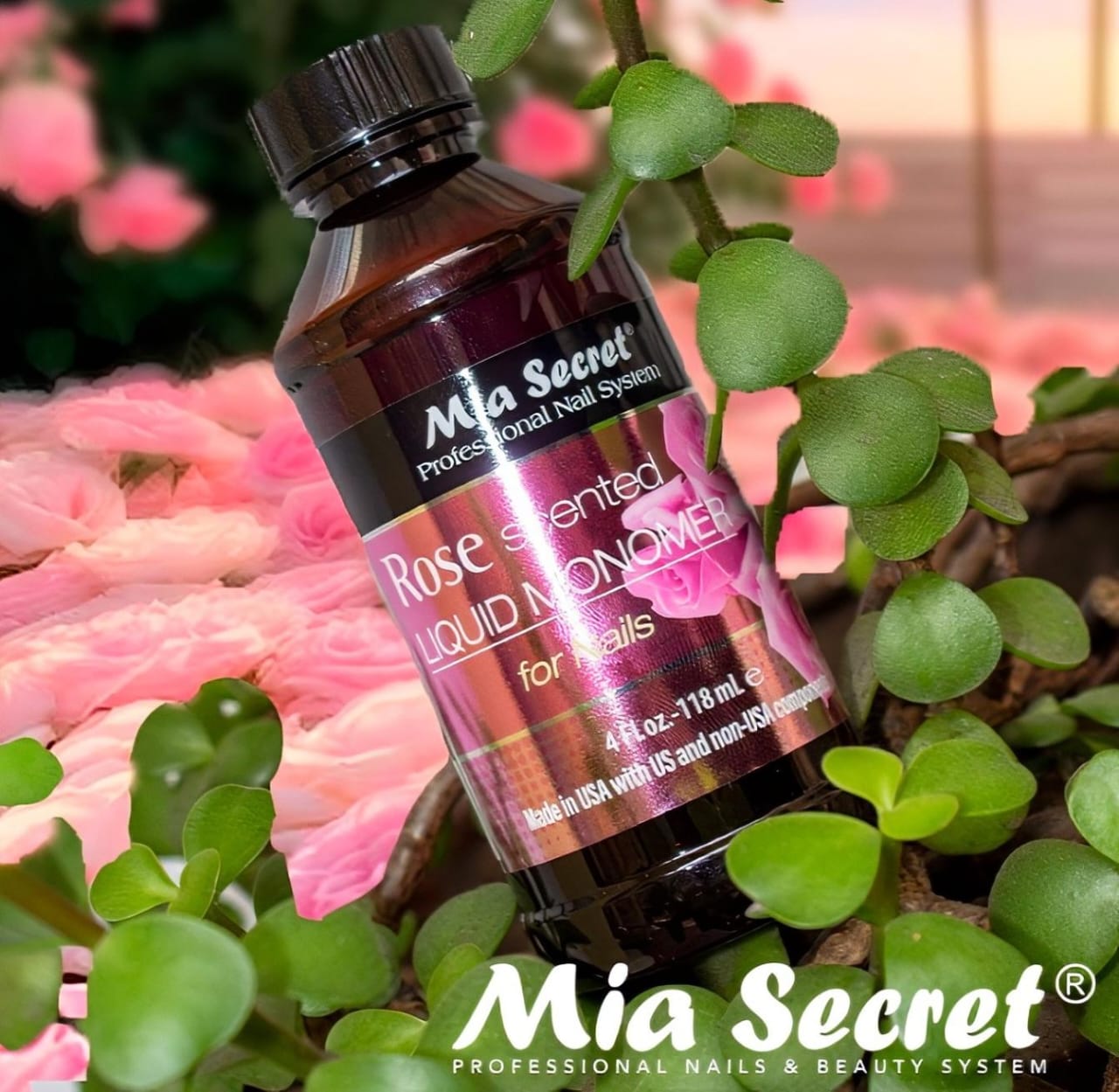 Monómero Líquido Aroma Rosas Mia Secret 118 ml