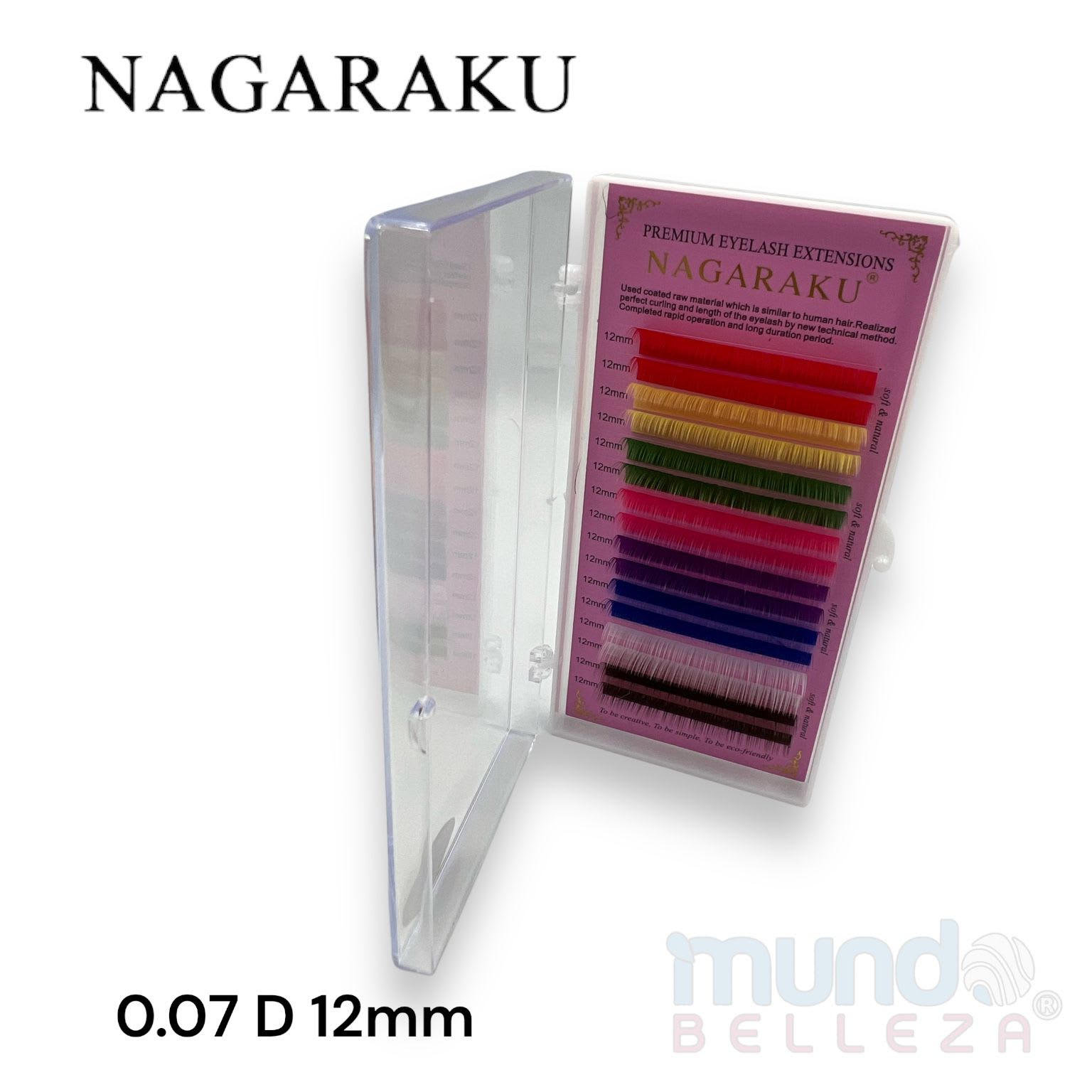 Nagaraku Pestañas Colores 12 mm