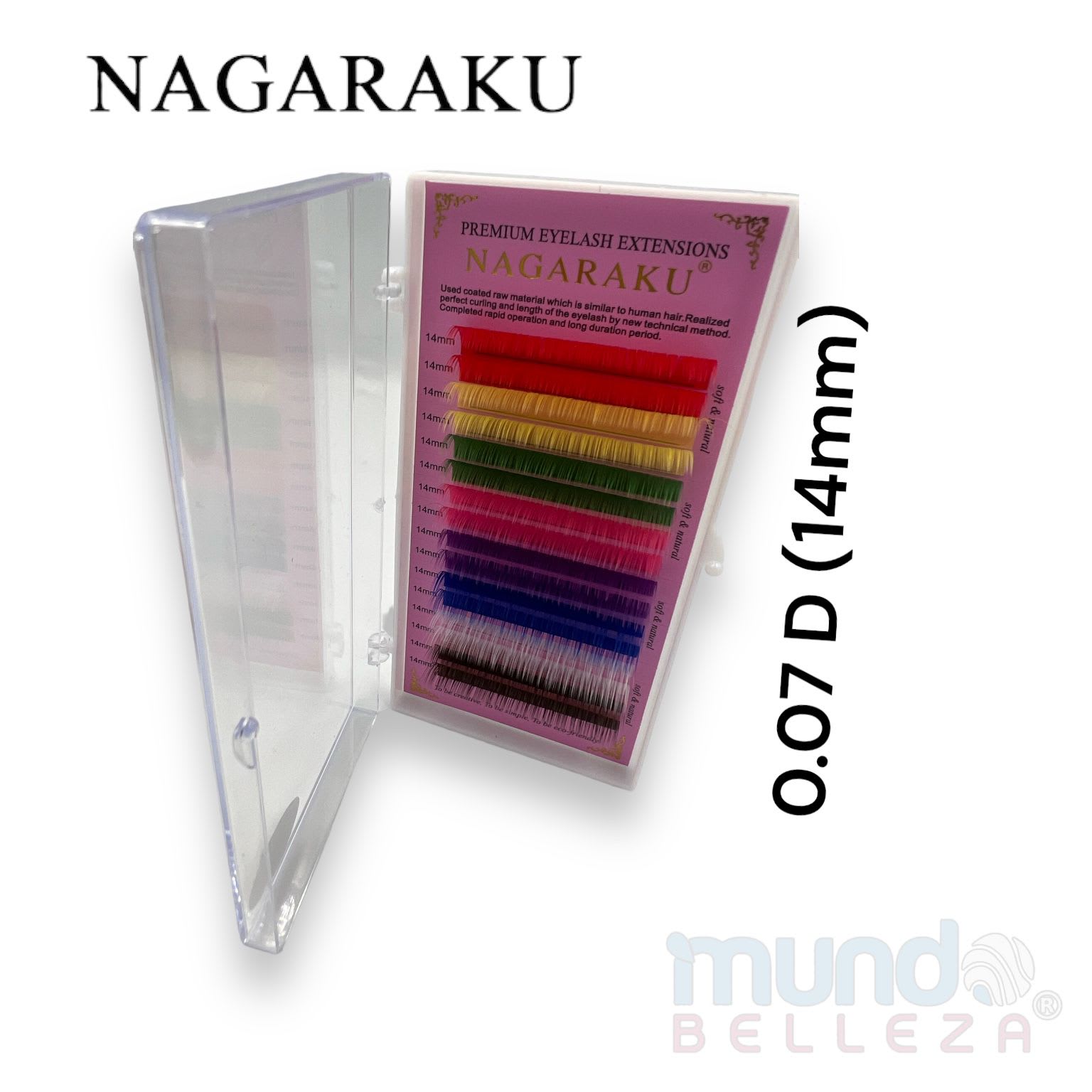 Nagaraku Pestañas Colores 14 mm