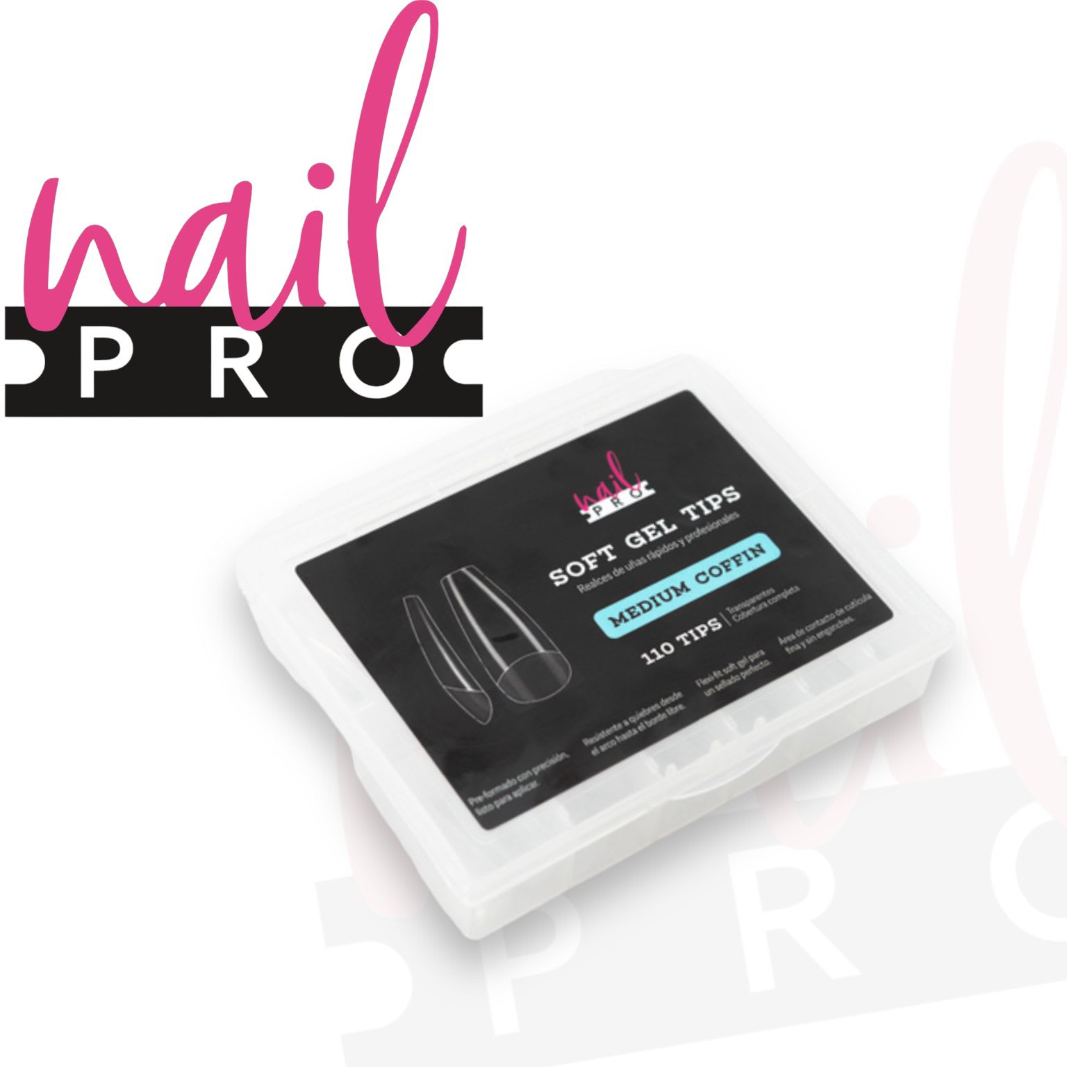 Nail Protips Sof Gel Medium Coffin