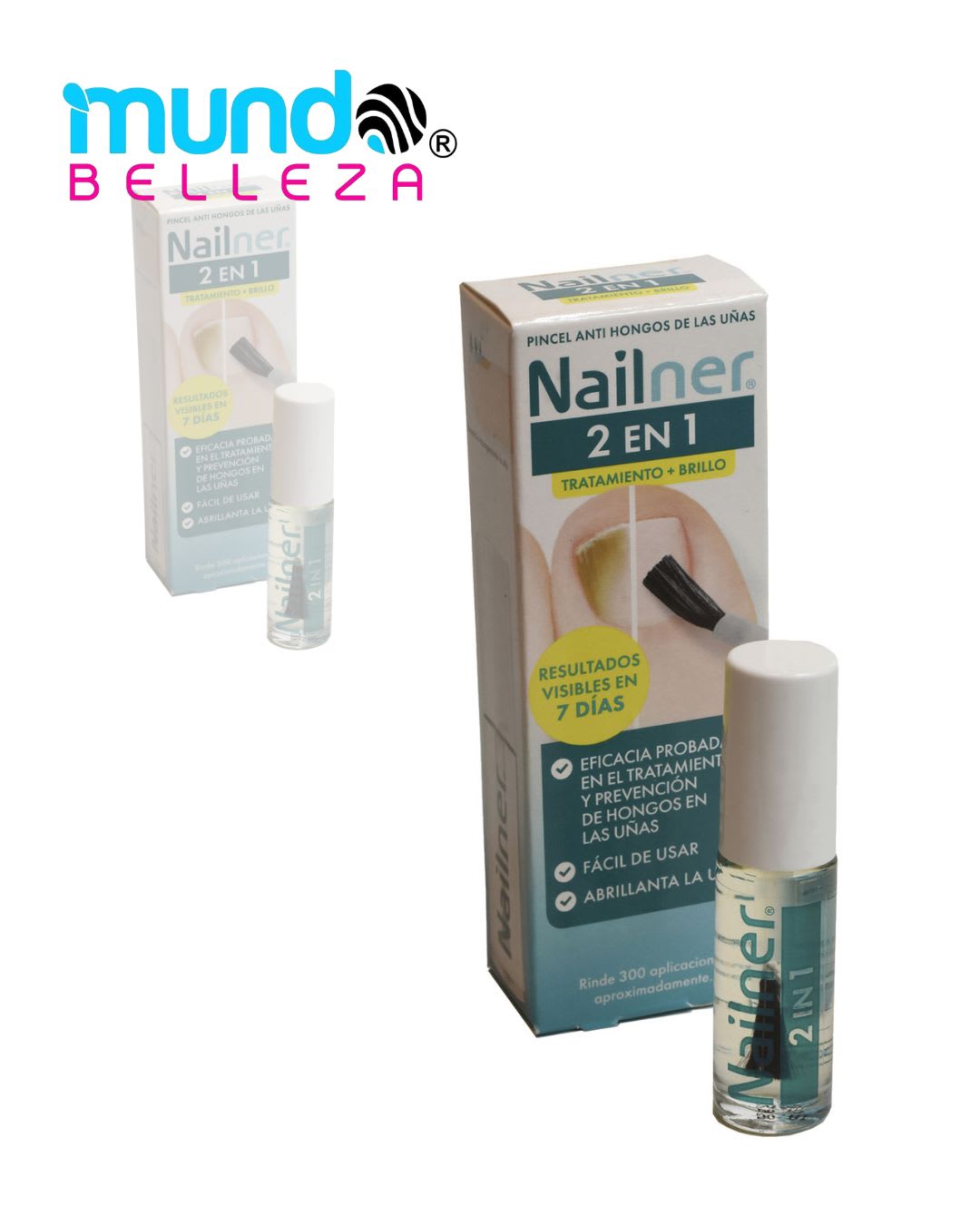 Nailner 2EN1 Pincel Antihongos