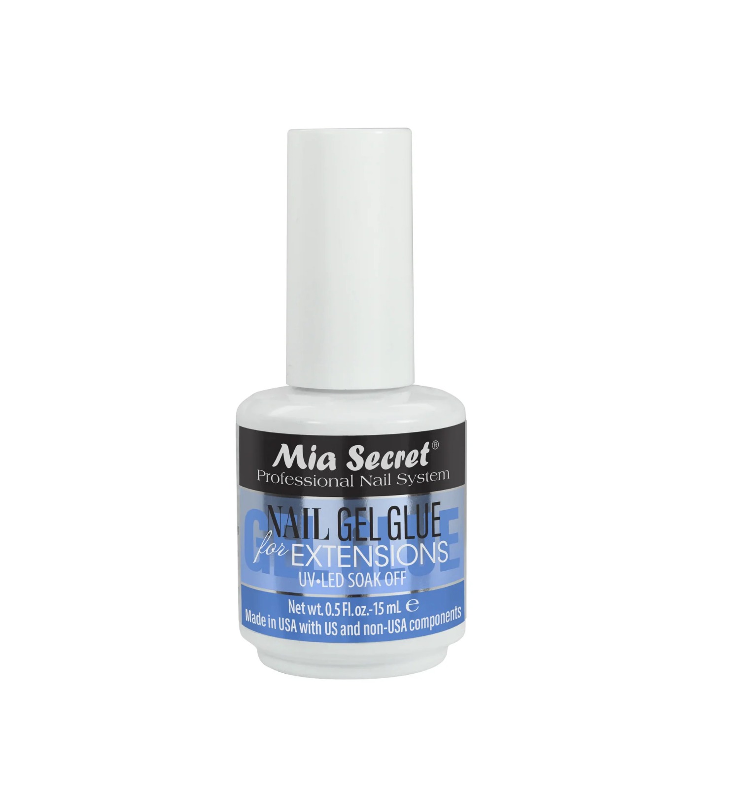 Pegamento con Brocha para Tips Softgel Mia Secret 15 ml