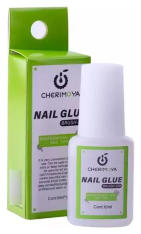 Pegamento para Tips y Uñas Postizas Cherimoya con Pincel