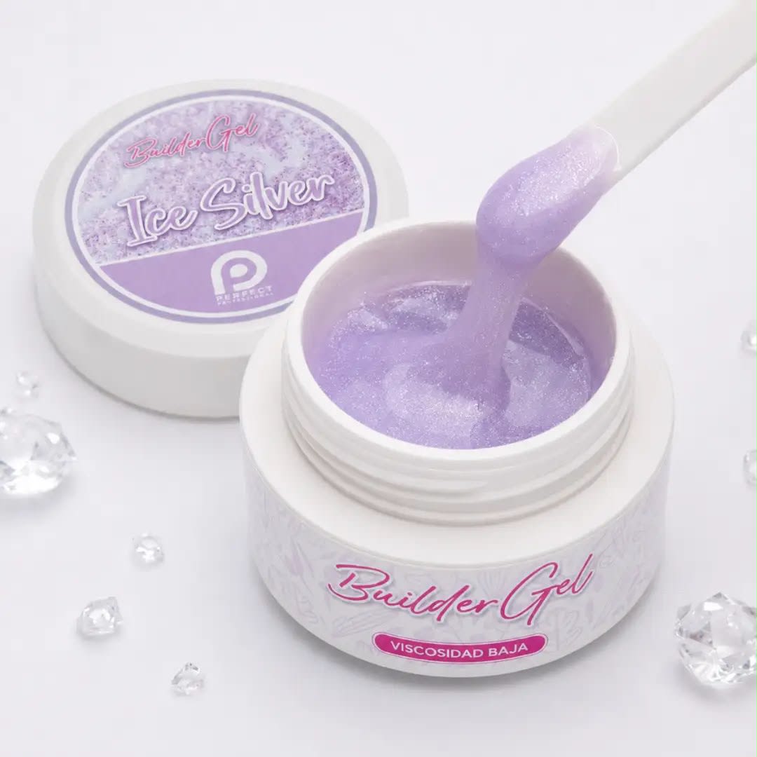 Perfect Profesional Builder Gel Ice Silver 30 g Viscosidad