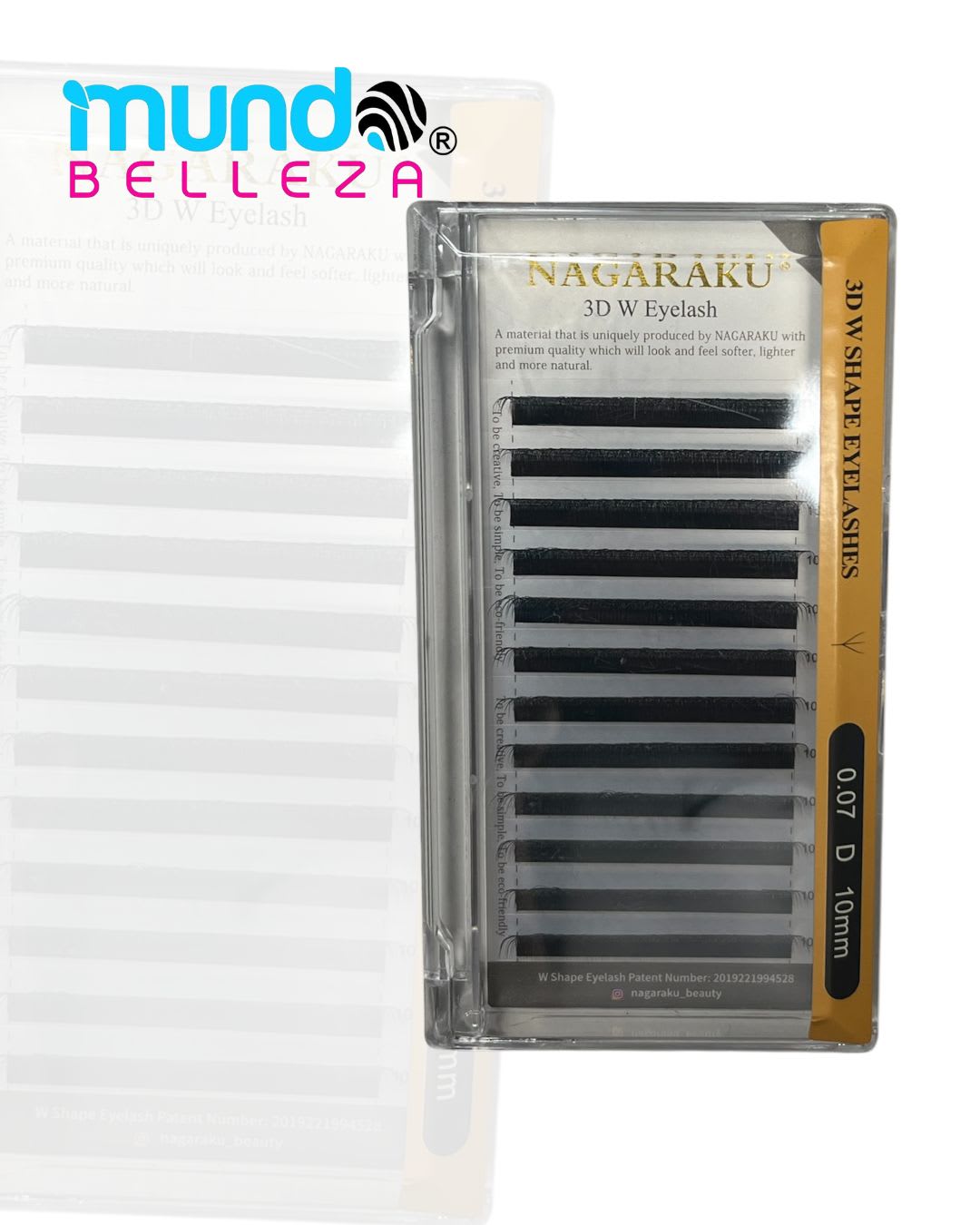 Pestañas Nagaraku Fibras Tecnologicas 0.07D (3D 10 mm)
