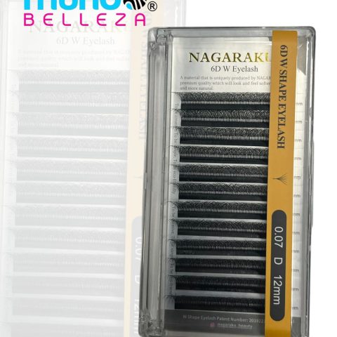 Pestañas Nagaraku Fibras Tecnologicas 0.07D (6d 12 mm)