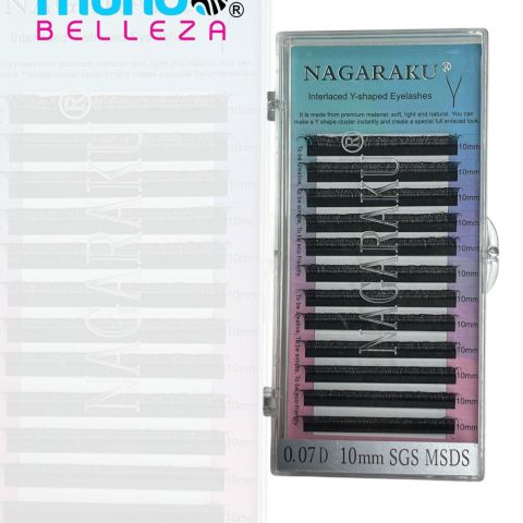 Pestañas Nagaraku Fibras Tecnologicas 0.07D (yy 10 mm)