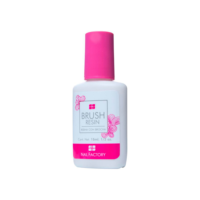 Resina para Uñas con Pincel 0.5 Oz / 15 ml