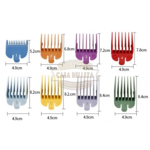 Set Peines para Máquina Corte de 8 Unidades HS32639 (para