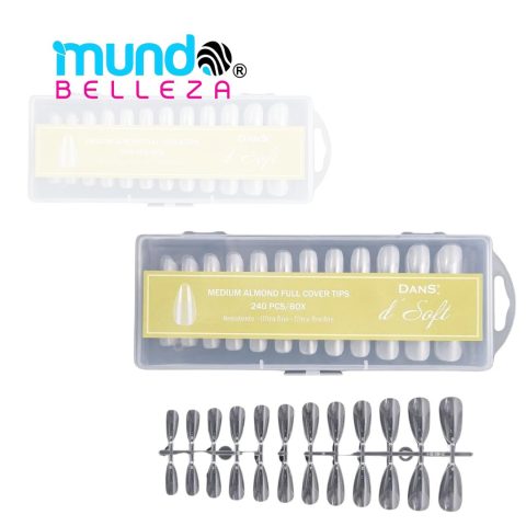 Tips de Sof Gel Medium Almond Full Cover Dans