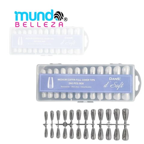 Tips de Sof Gel Medium Coffin Dans