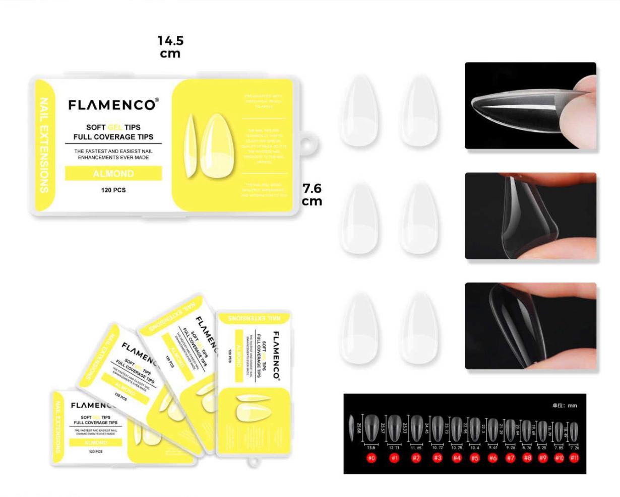 Tips Soft Gel Almond 120